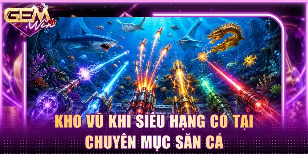 Kho vũ khí siêu hạng có tại chuyên mục săn cá