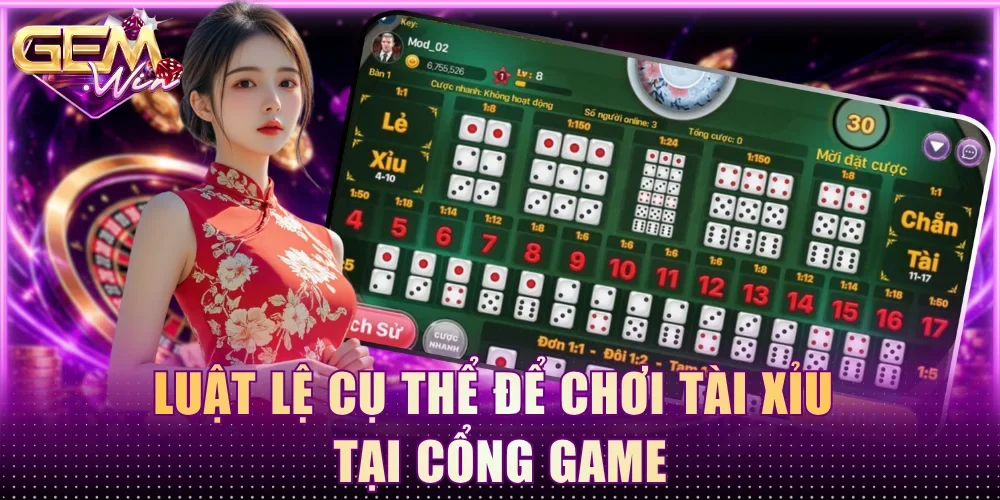 Luật lệ cụ thể để chơi Tài xỉu tại cổng game