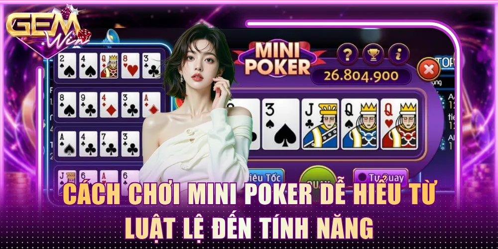 Cách chơi Mini Poker dễ hiểu từ luật lệ đến tính năng