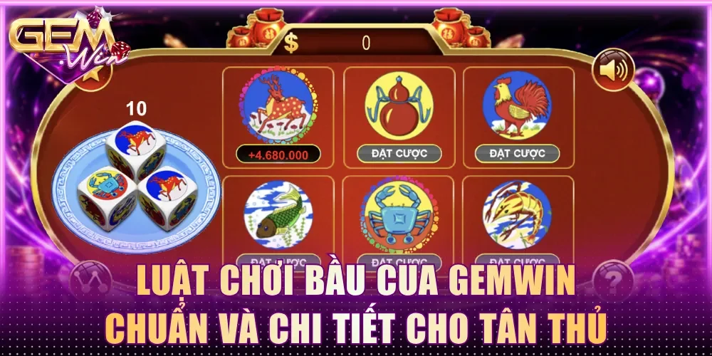 luật chơi bầu cua